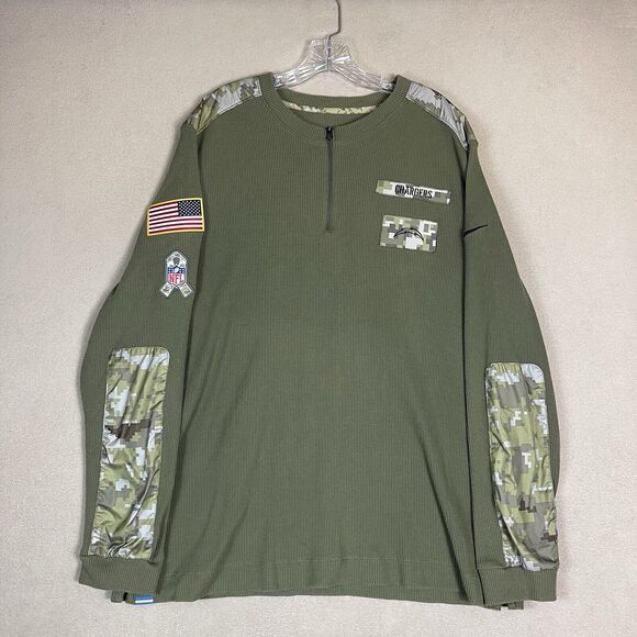 Nike Pullover Mens XL Green NFL Los Angeles‎ Chargers On Field Sweatshirt